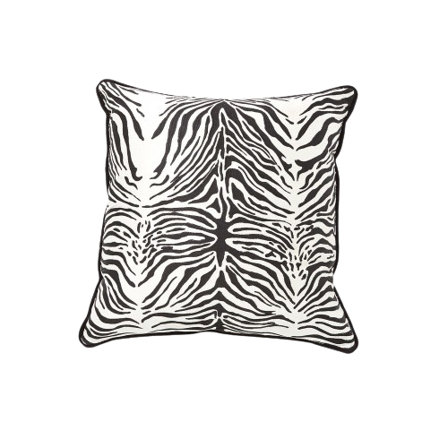 ZEBRA PILLOW-WHITE & BLACK